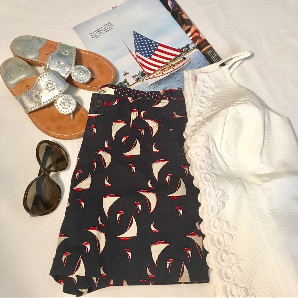 Bass Navy Sailboat You Gotta Regatta Style Shorts - Picture 1 of 6
